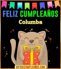 GIF Feliz Cumpleaños Columba